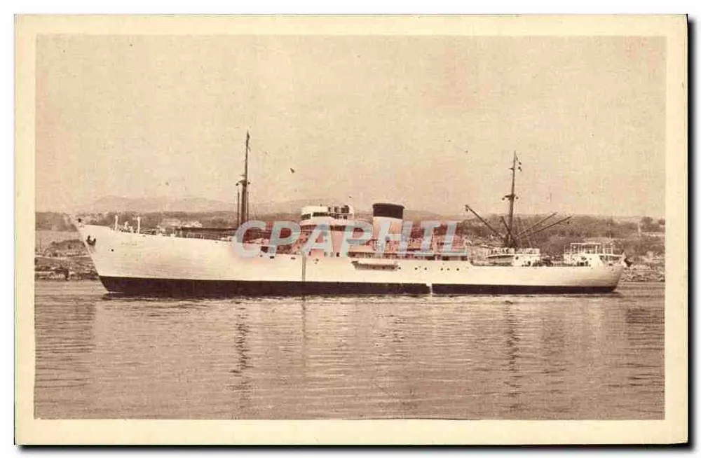 Bananenfrachter « Djoliba » — Compagnie Fraissinet — Marseille - Vorderseite