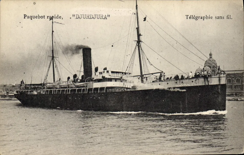 Schnellschiff "Djurdjura" — Funktelegraphie — Nr. 16463 - Vorderseite