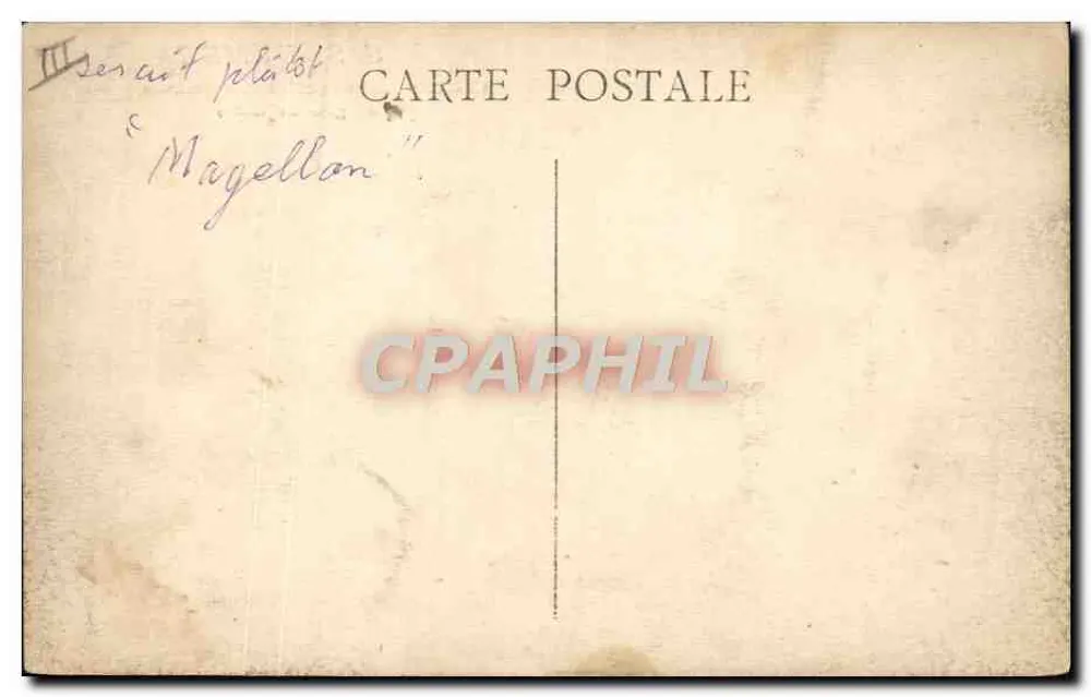 S.S. DUMBEA — em alto-mar — Cie des Messageries Maritimes - Verso