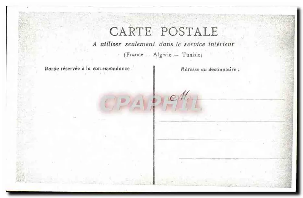 Menina pequena com traje de laços — fotografia — Carta postal interna França-Argélia-Tunísia - Verso