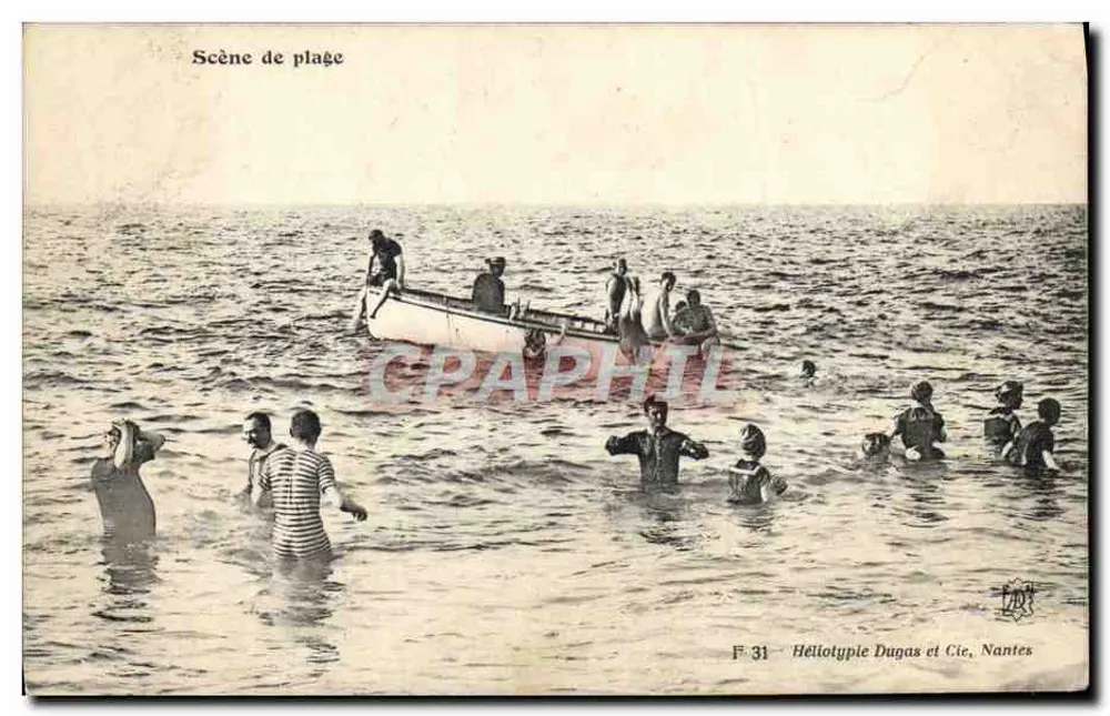 Strandbild — F 31 — Héliotypie Dugas et Cie, Nantes - Vorderseite