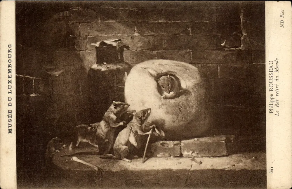 Der Rat, der aus der Welt zurückgetreten ist — Philippe Rousseau — Musée du Luxembourg - Vorderseite