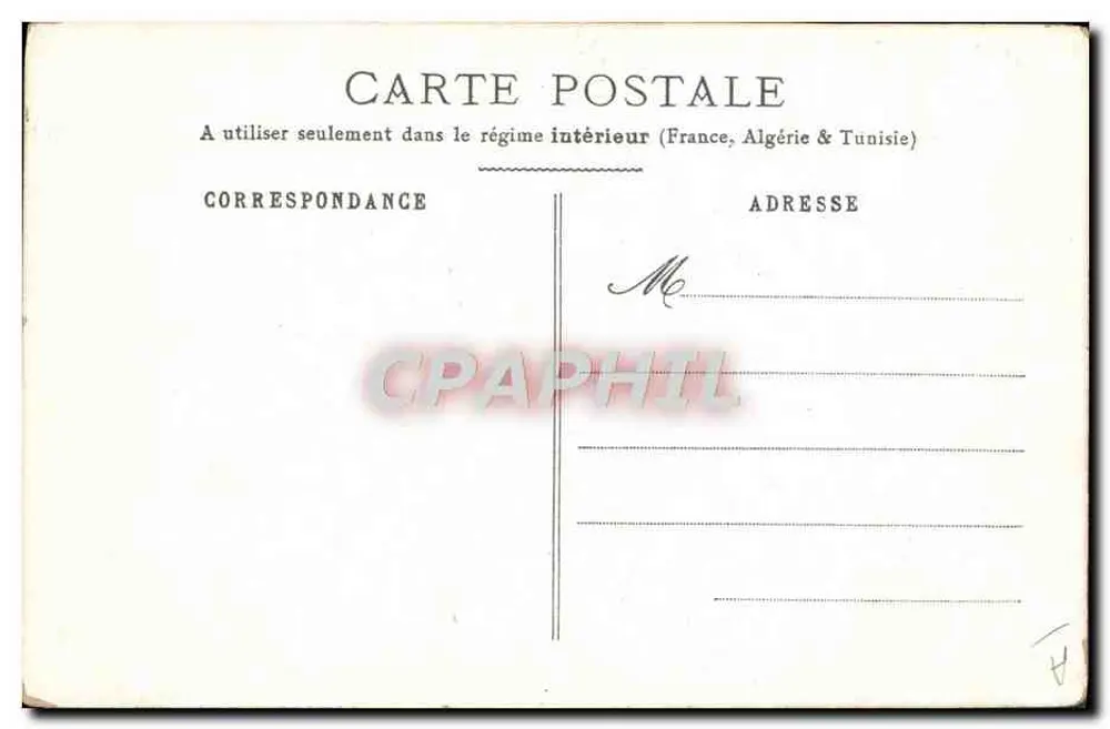 Dois ratos — ilustração — Carta postal interna França-Argélia-Tunísia - Verso