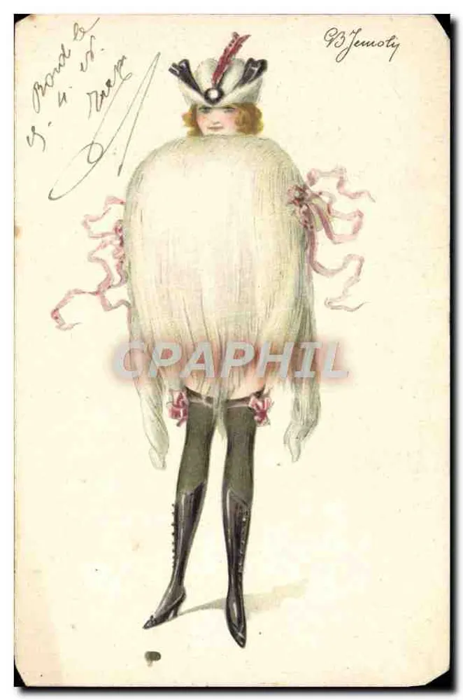 Frau im Bühnenkostüm — Illustration — Verlag A.D.M. Mailand - Vorderseite