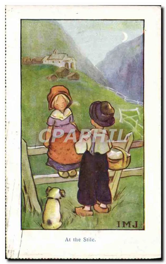 Kinder am Tor — Berglandschaft — IMJ - Vorderseite