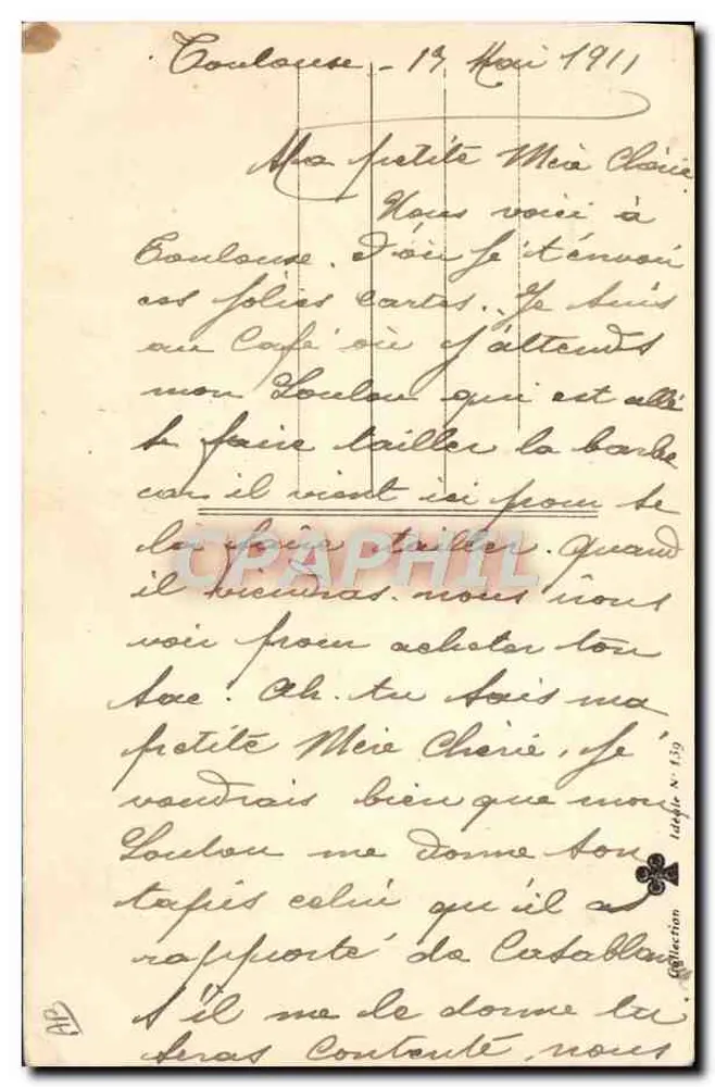 Die Vergleichende Mode — 1911 — LANCIER - Rückseite