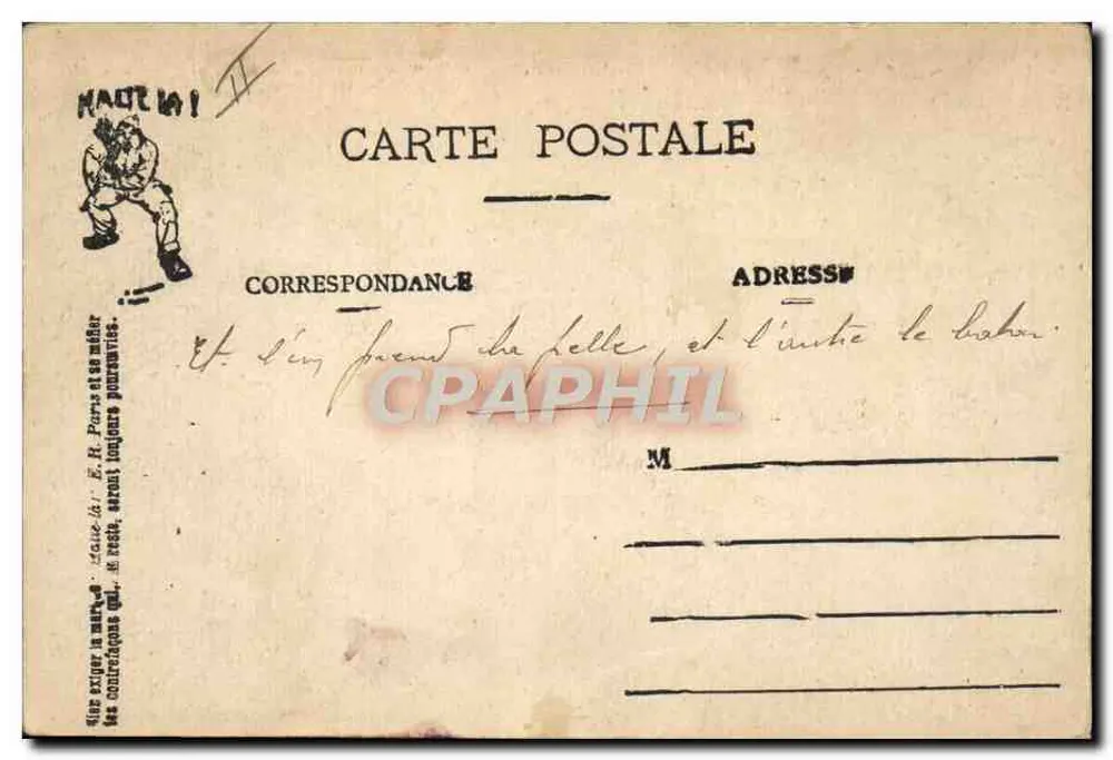 Cenas Militares — HALTE-LA! E.R. (modelo depositado) - Verso