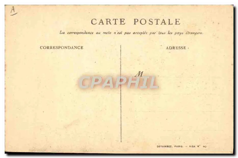 Soldado em ação — On les aura ! — Devambez, Paris, Visa N° 90 - Verso