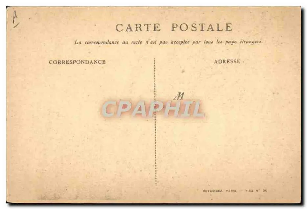 Soldado em ação — slogan 'On les aura !' — Oevambez, Paris, Visa N° 50 - Verso