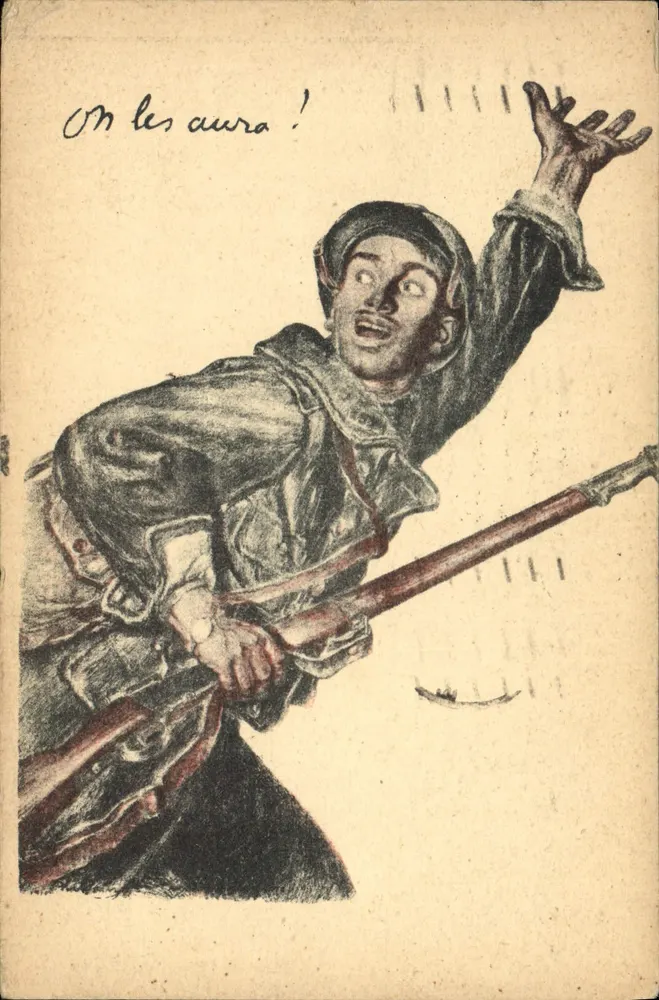 Soldat in Aktion — Wir haben sie! — Devambez, Paris, Nr. 37 - Vorderseite
