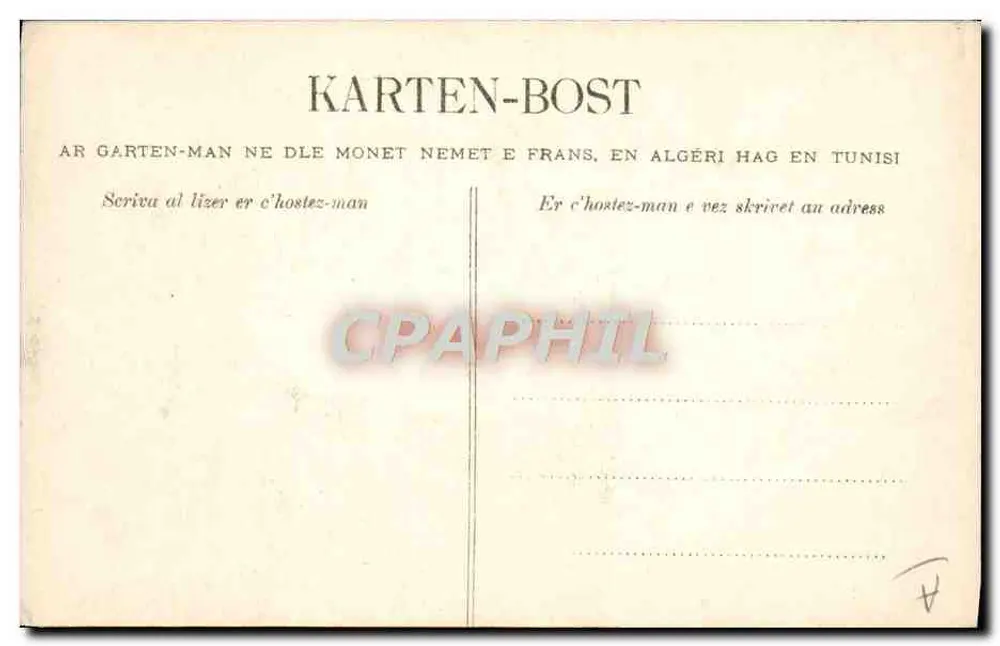Elliant — Bauernmädchen und ihr Tier — Sammlung Viellard, Quimper - Rückseite