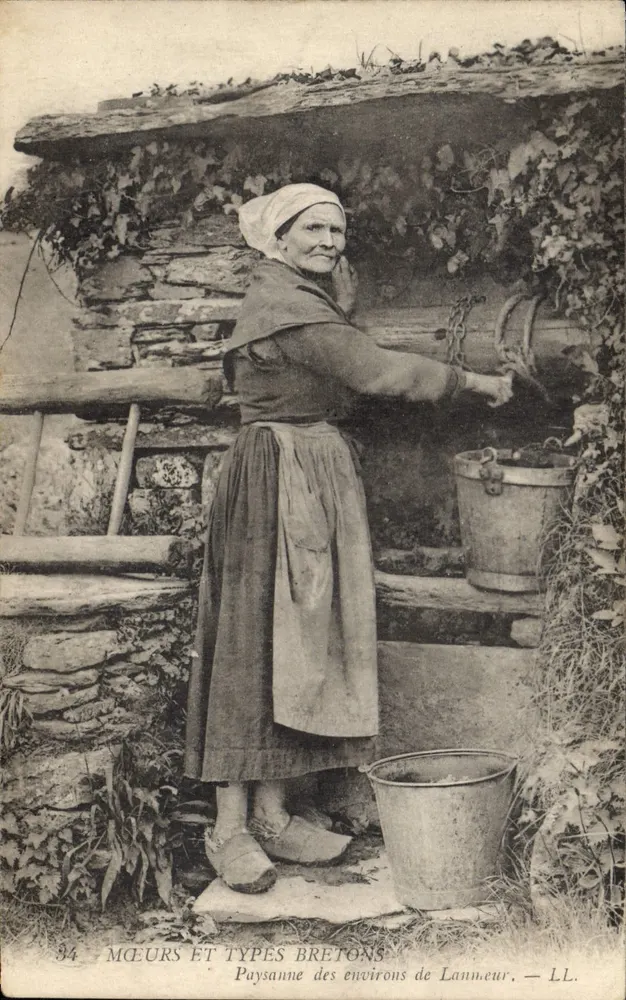 Bäuerin in der Nähe von Lannemeur — LL. — Serie 34 - Vorderseite