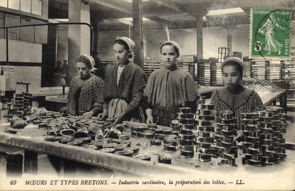 Mœurs und Typen der Bretagne — Sardiniens Industrie, die Vorbereitung der Kästen — LL. n°63 - Vorderseite