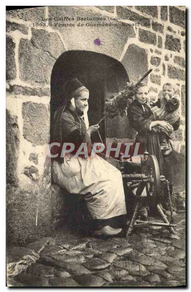 Die Bectonnes-Perücken — 1903 — Frau aus Guéméné-s-Scorff (Finistère) - Vorderseite