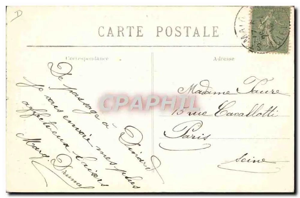 Le Quemener, viejo sastre de Coray — Colección Villard, Quimper - Reverso