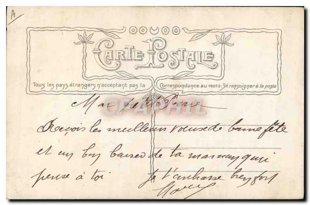 Paul Séroude — Retrato — Editor: Carte Postale - Verso
