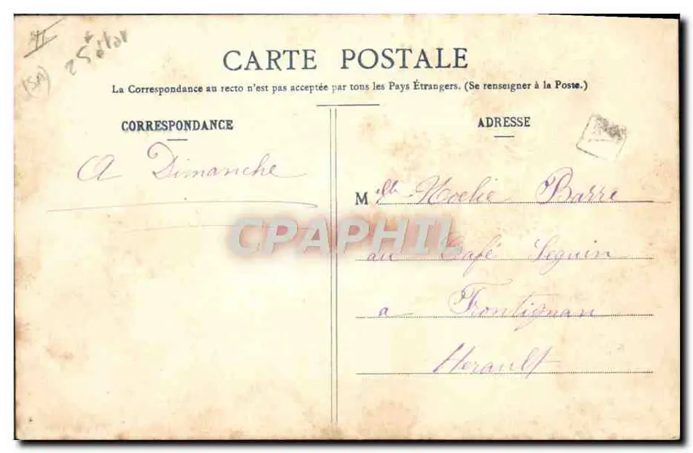 Frau, die eine Zigarette raucht — Unsere hübschen Raucherinnen Le Ninás — Phototypie L. Gerbeet & Cie, Nancy - Rückseite
