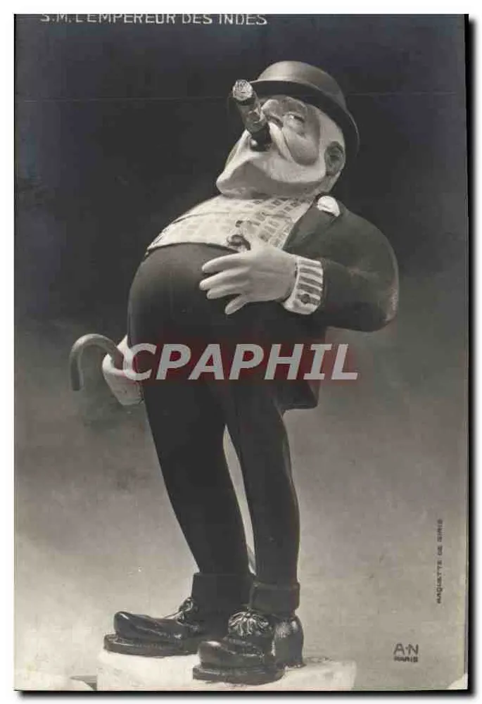 S.M. O Imperador das Índias — caricatura do imperador das Índias — editada por Naquette de Paris - Frente