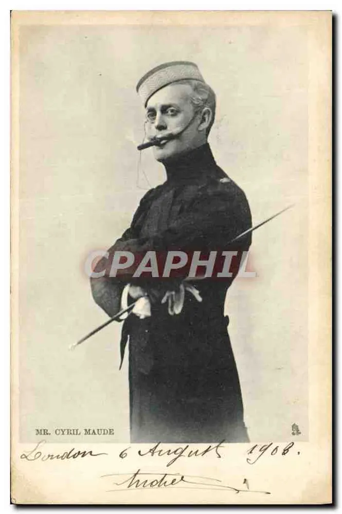 Sr. Cyril Maude — retrato militar — Londres 6 de agosto de 1908 - Frente