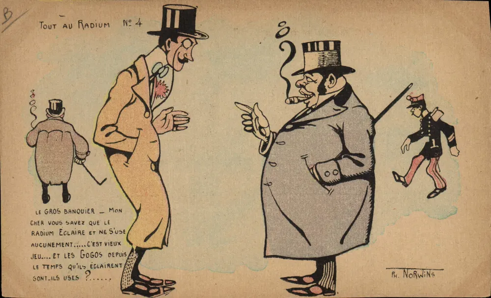 Alles über Radium — Karikaturen-Serie — Ph. Norwings - Vorderseite