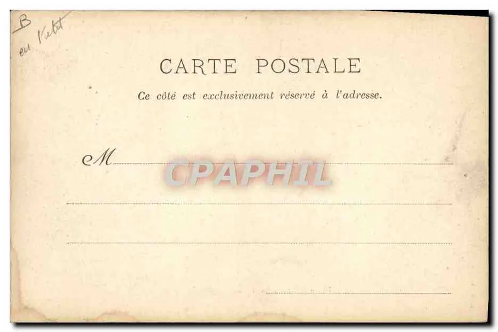 Paysanos Lourdaïs — cena de rua com carruagem puxada por bois — L. M., L. (editor) - Verso