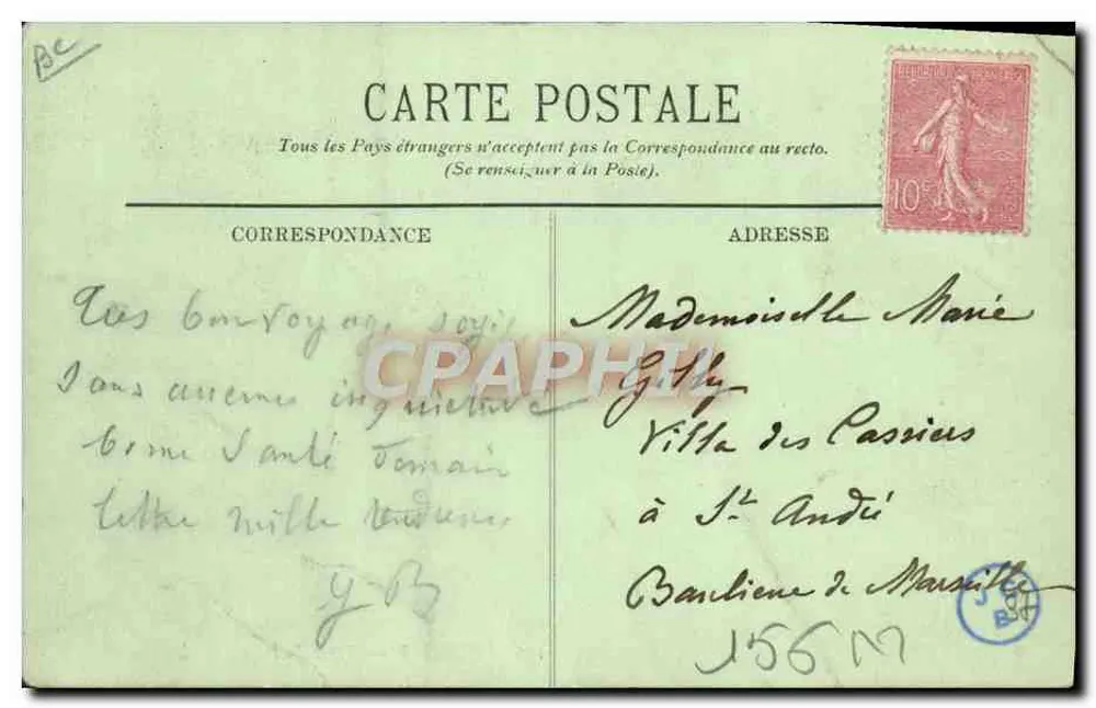 Lourdes — Tipos do País — LL. — n° 166 - Verso