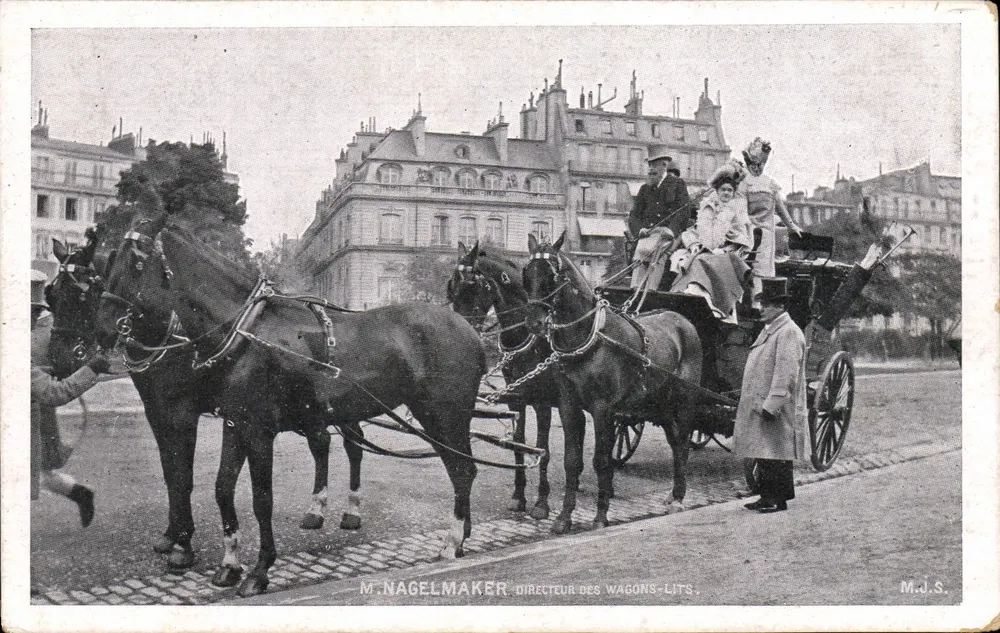 Herr Nagelmaker - Direktor der Wagons-Lits — Paris - Vorderseite