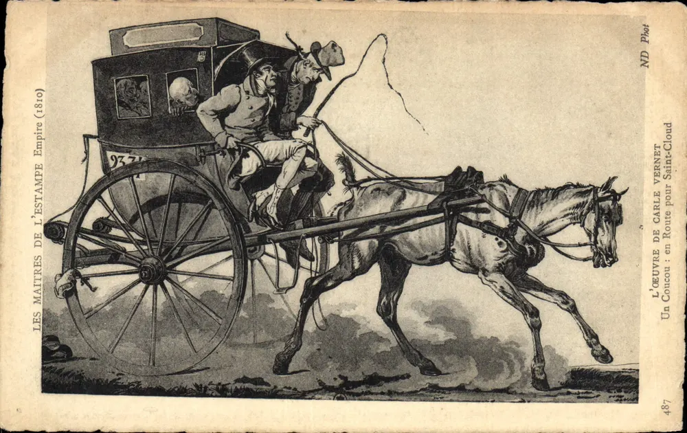 Ein Ritt nach Saint-Cloud — L'Œuvre de Carle Vernet (1810) — ND Plot - Vorderseite