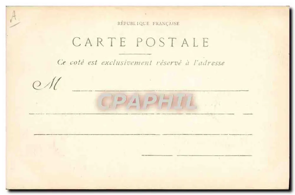 Uma ruada desastrosa — Foto-Atelier Baudouin - Marselha, editada por Charles Pélégry em 1904 - Verso