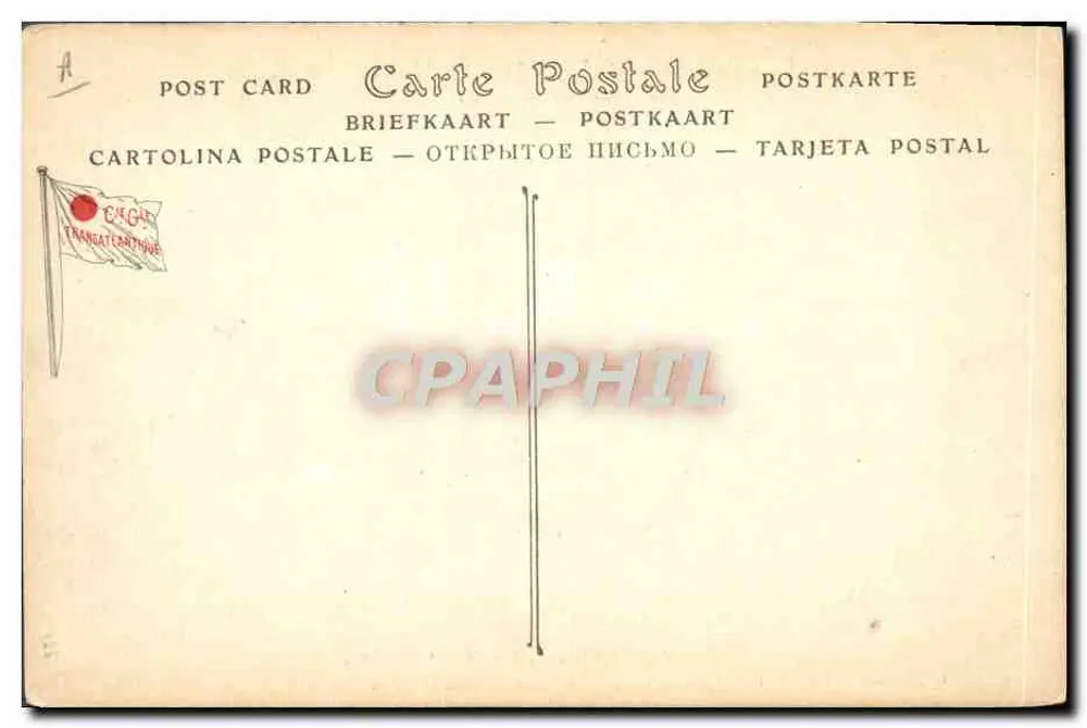 Dampfschiff-Post « CHARLES-ROUX » — Compagnie Générale Transatlantique — ND Pkot. - Rückseite