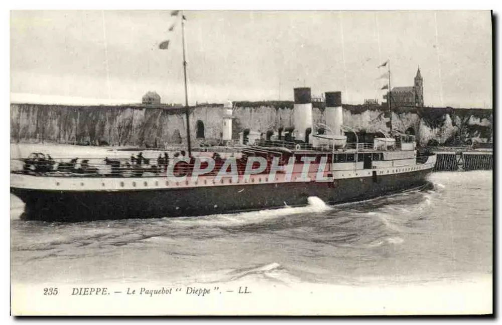 Dieppe — O navio de passageiro "Dieppe" — LL. n° 235 - Frente