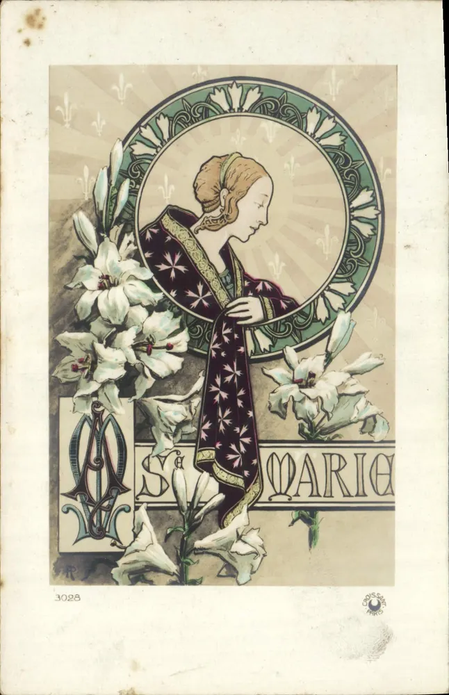 Sainte Marie — Art Nouveau-Illustration — Croissy-sur-Seine, n°3028 - Vorderseite