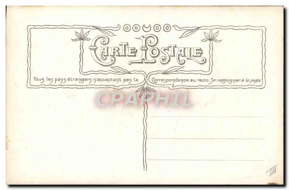 Sainte Marie — Art Nouveau-Illustration — anonymer Verlag, Nr. 3028 - Rückseite