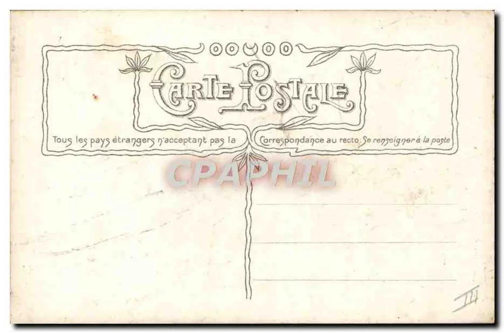 Sainte Marie — Art Nouveau-Illustration — Verlag Crasson Târgu - Rückseite