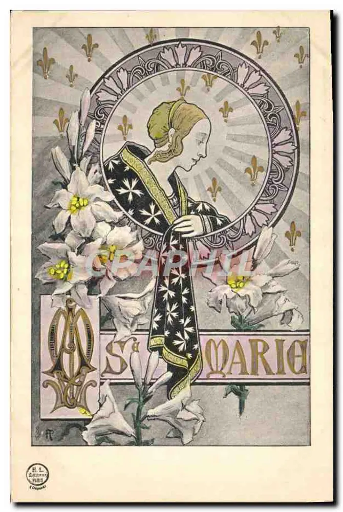 Sainte Marie — Art Nouveau-Illustration — H. L. Verlag, Paris - Vorderseite