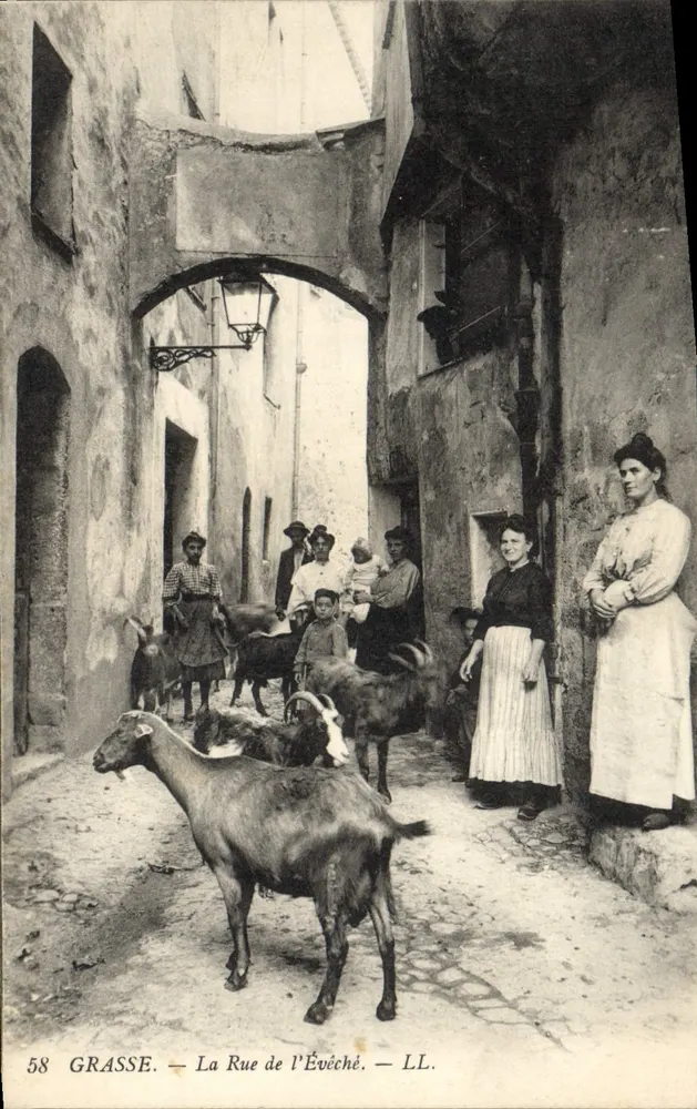 Grasse — A Rue de l'Évêché — LL. n° 58 - Frente