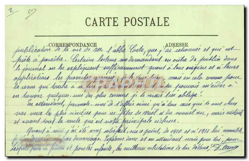 Grasse — A Rue de l'Évêché — LL. n° 58 - Verso
