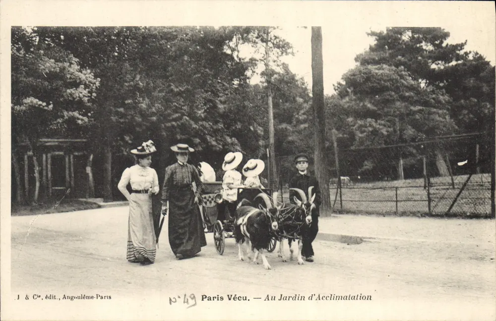 Paris Vécu — Al Jardin d'Acclimatation — J & C°, Angoulême-Paris, N°49 - Recto