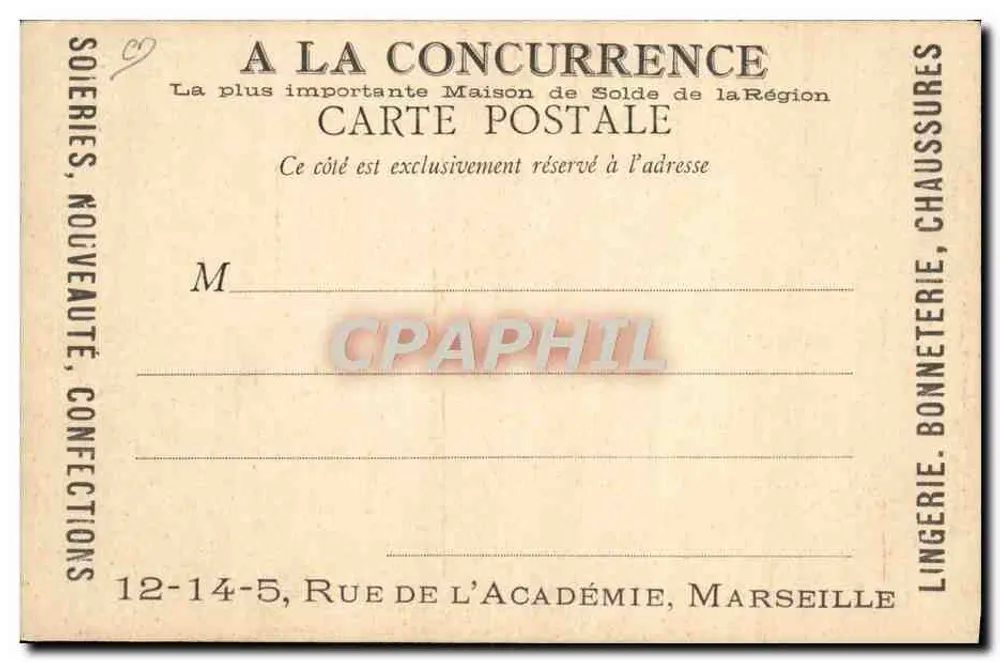 Paris — Champs-Élysées — Die Ziegenkutsche — B. F. Paris, n°231 - Rückseite