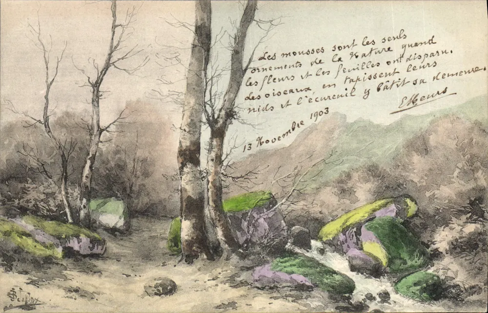 Bergwälder — Winterlandschaft — E. Bucy — Nr. 13 - Vorderseite