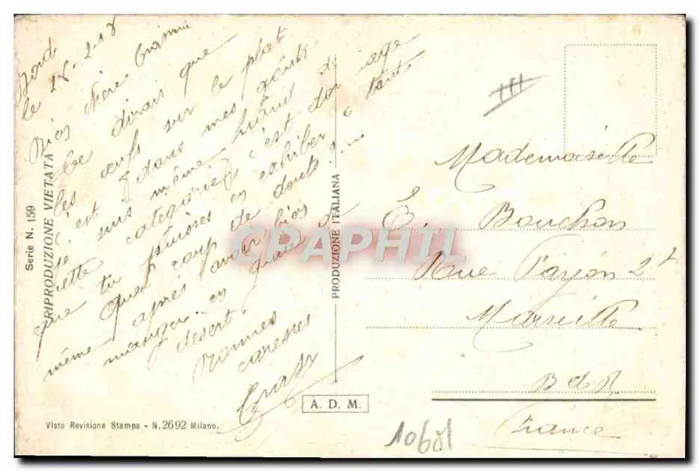Frau in Pelz — Stil 1920 — Jemoly - Rückseite