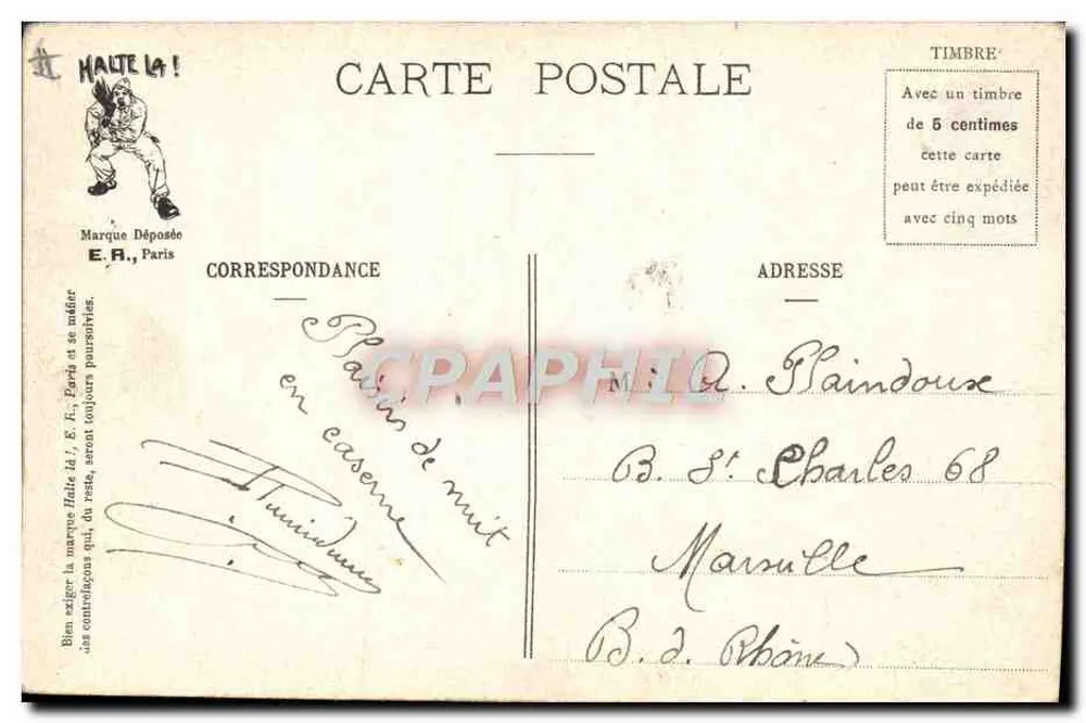 Ein schmutziger Streich — Militärszenen — E.R. Paris, N° 078 - Rückseite