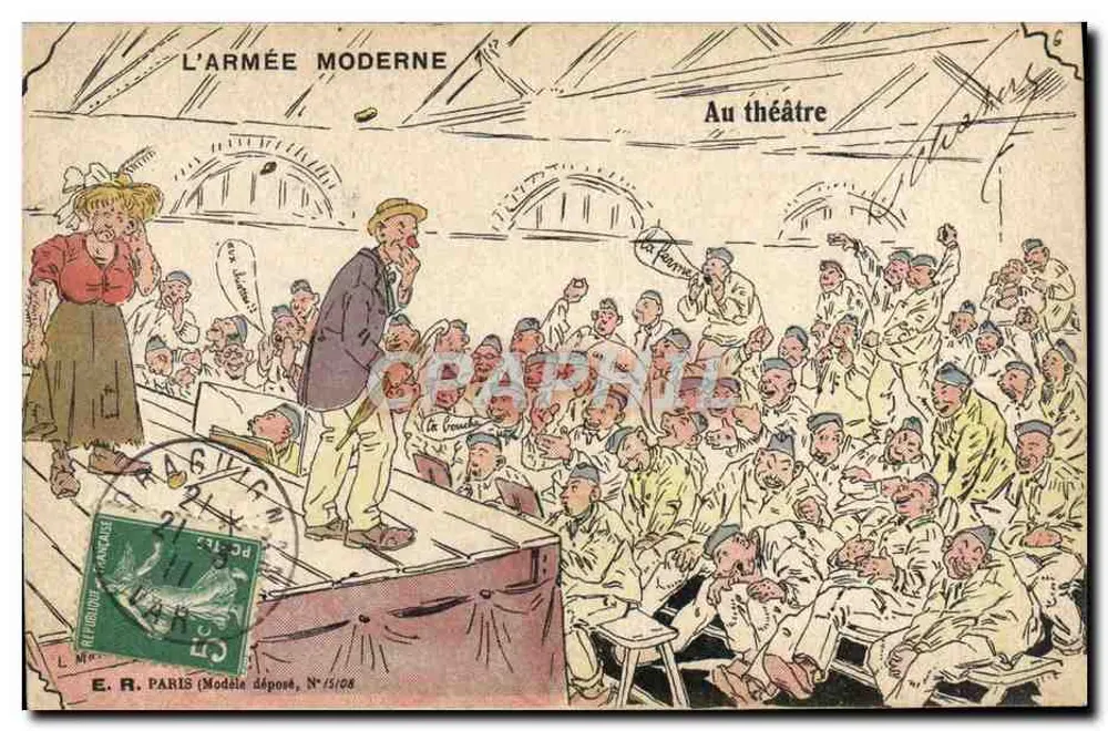 A ARMADA MODERNA — No teatro — E.R. PARIS (Modelo depositado, N°15/08) - Frente