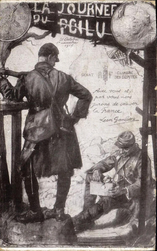 Journées du Poilu — 31. Oktober - 1. November 1915 — Lepina, impr. Edit. - 75, rue Dufay - Paris - Vorderseite