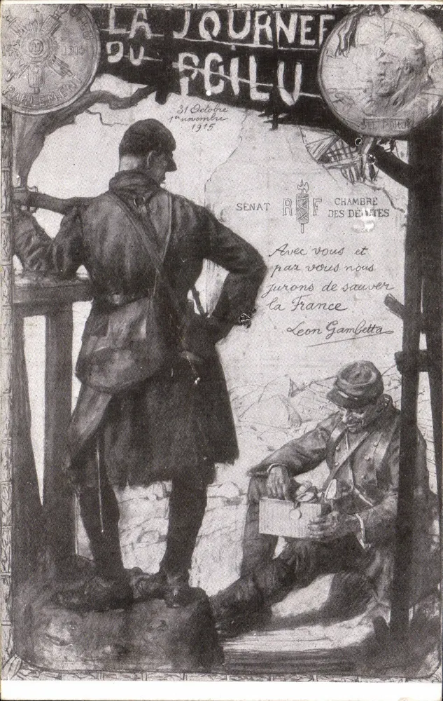 Journées du Poilu — 31. Oktober - 1. November 1915 — L. Lapina, Imp. Édit., 77, Paris - Vorderseite