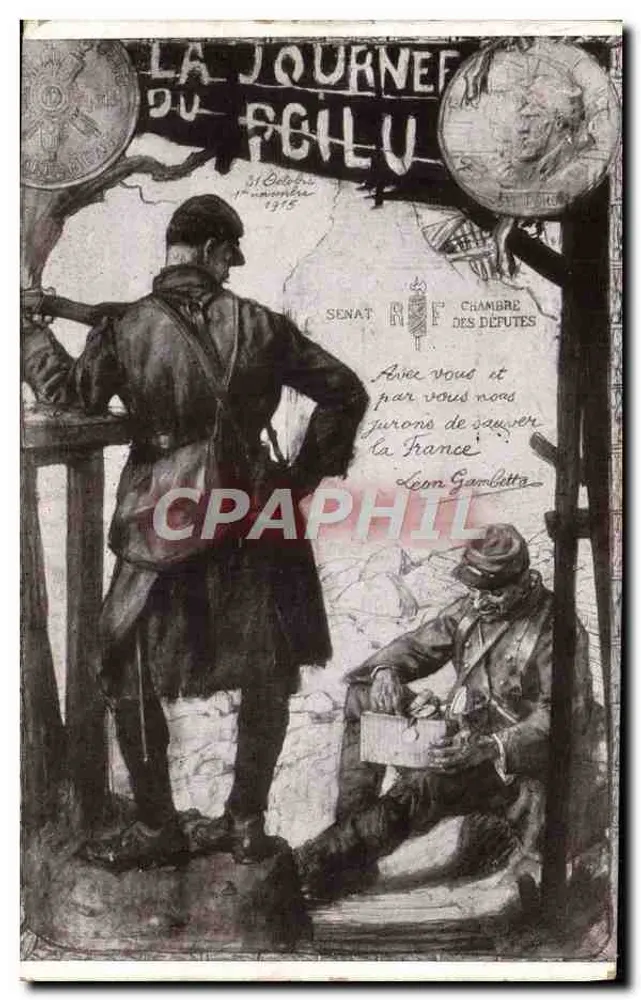Journées du Poilu — 31. Oktober - 1. November 1915 — Édition Lepine, Imp. Édit. 77, Paris - Vorderseite