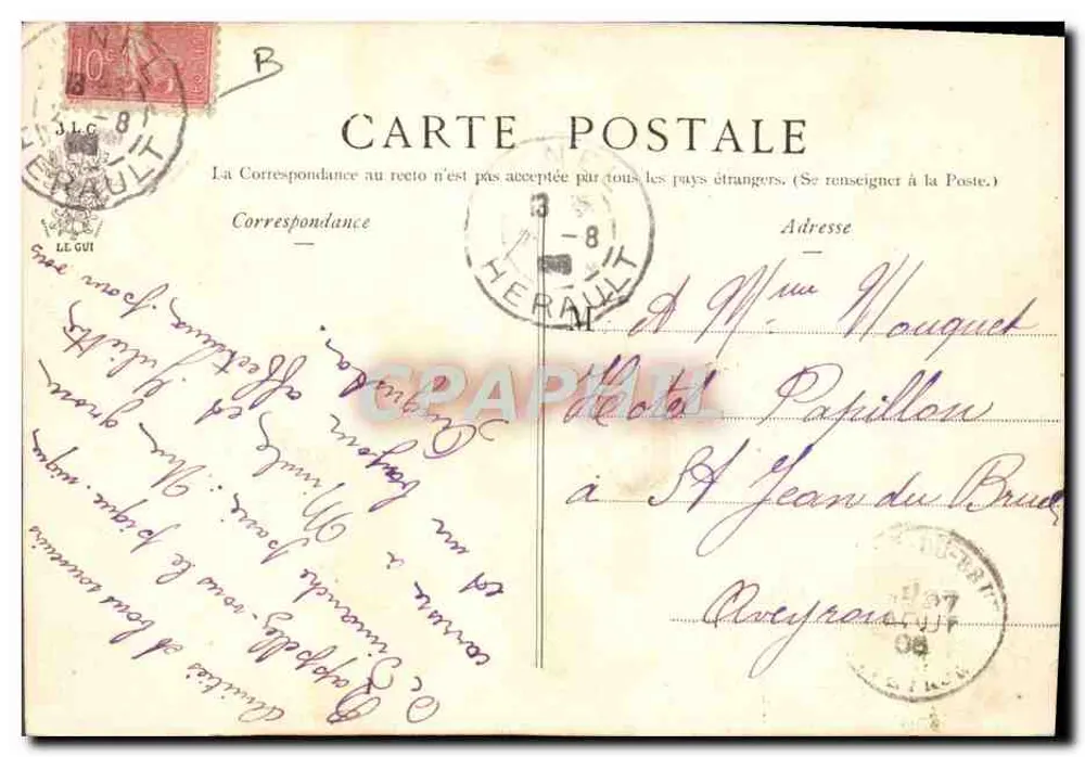 Um Piquenique — J. L. C. - Verso