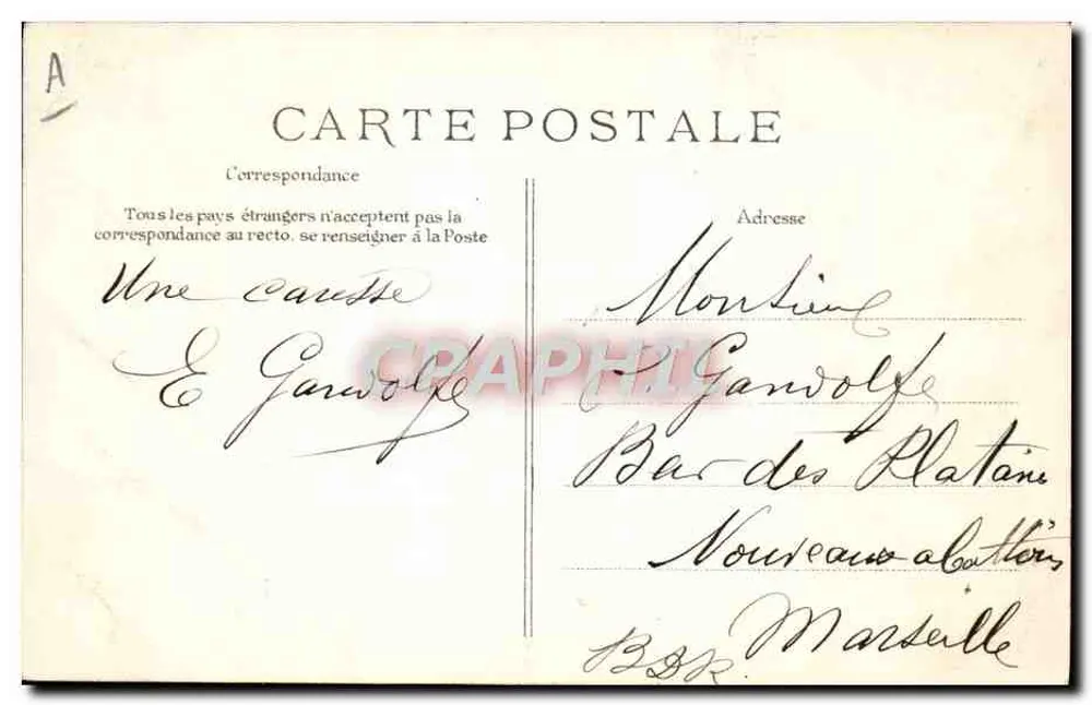 Mulheres e crianças diante de uma casa — editor Colin-Maillard, n° 26/18-04 - Verso