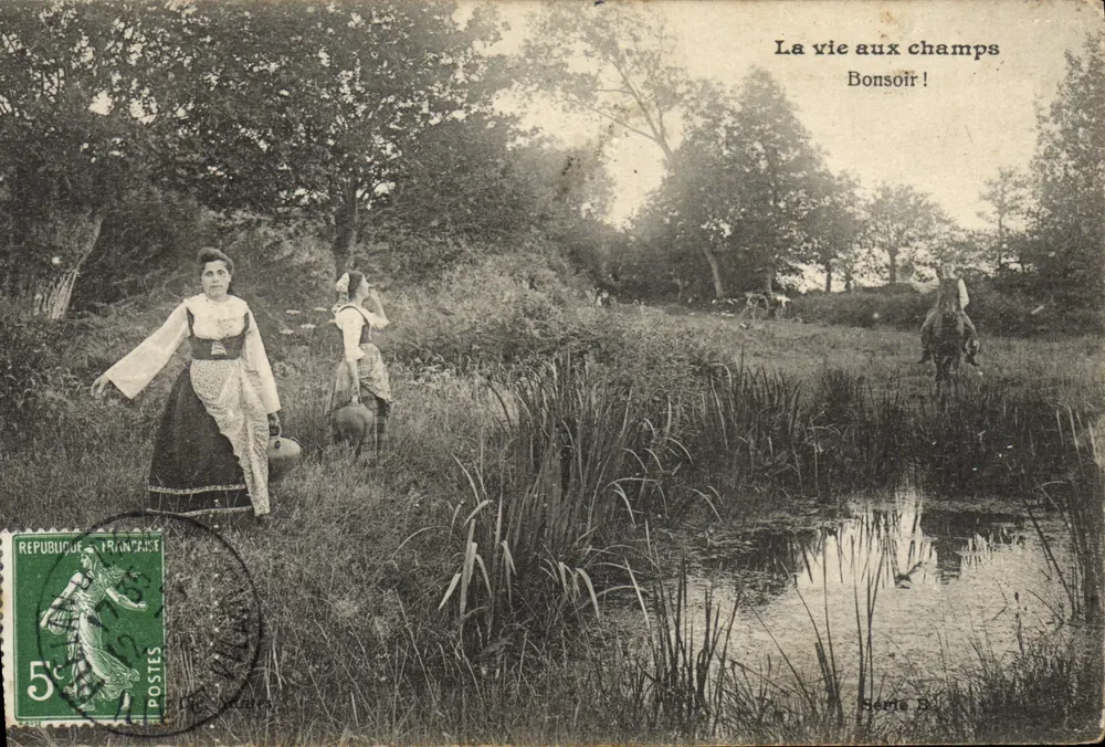 La vita in campagna — Buonasera! — Serie B - Recto