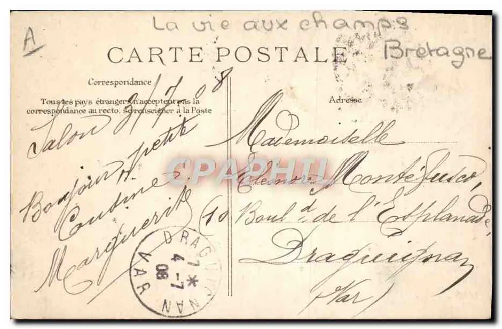 Le retour du troupeau — Salon, France — éditeur non identifié - Verso